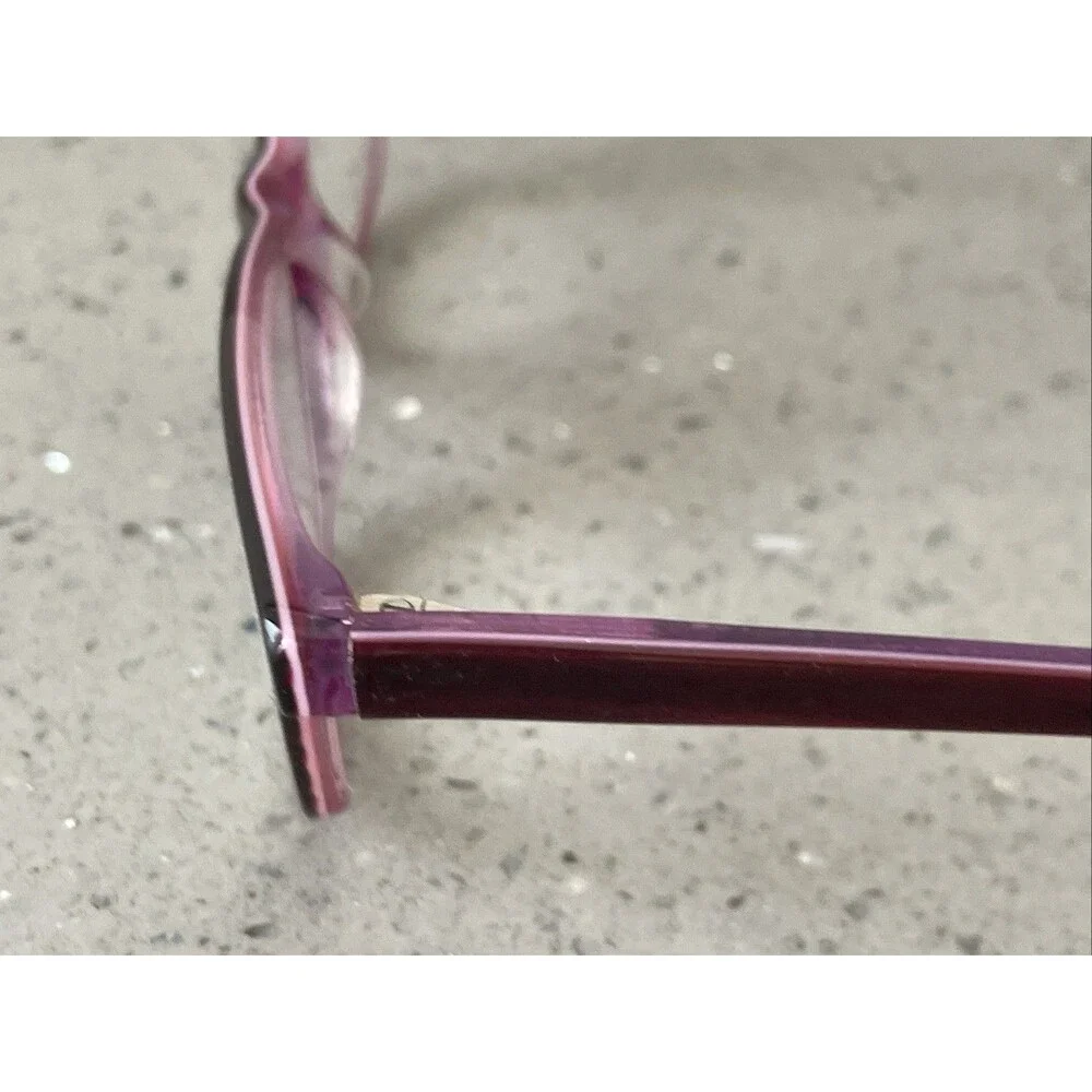 Lagino ET3824 Eyeglasses Frames ONLY 47-17-130 - Italy purple full rim rectangle